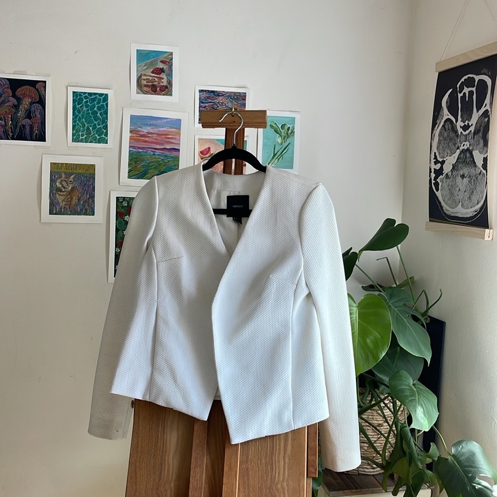 White Interview Blazer